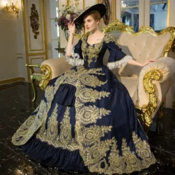 Gothic Rococo Victorian Dress Party Costume Prom Dress Princess Shakespeare Solid Color Ball Gown Fancy Dress Women's Royal Halloween Carnival Valentine's Day Party Evening Party Masquerade Adults'