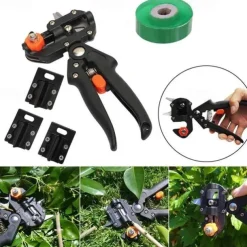 Grafting Pruner Garden Grafting Tool with Resist Film,Professional Branch Cutter Secateur Pruning Plant Shears Boxes Fruit Tree Grafting Scissor Chopper Vaccination Cut