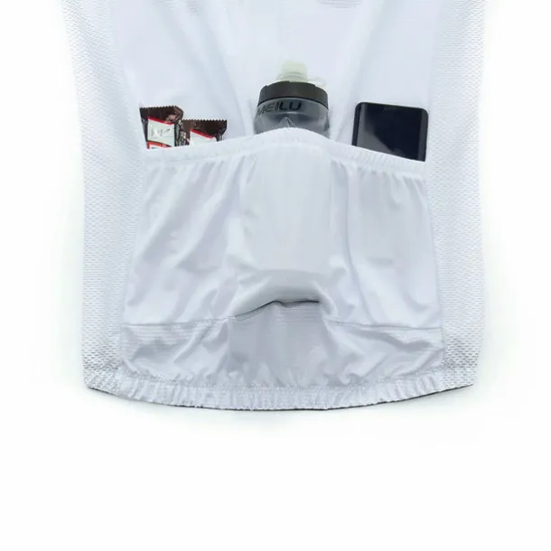 21Grams Men's Short Sleeve Cycling Jersey with Bib Shorts Summer Spandex Polyester Bike Clothing Suit 3D Pad Breathable Quick Dry Moisture Wicking Back Pocket Sports Red Black Yellow White