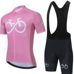 21Grams Men's Short Sleeve Cycling Jersey with Bib Shorts Summer Spandex Polyester Bike Clothing Suit 3D Pad Breathable Quick Dry Moisture Wicking Back Pocket Sports Red Black Yellow White