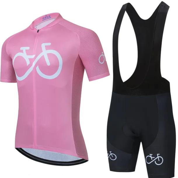 21Grams Men's Short Sleeve Cycling Jersey with Bib Shorts Summer Spandex Polyester Bike Clothing Suit 3D Pad Breathable Quick Dry Moisture Wicking Back Pocket Sports Red Black Yellow White