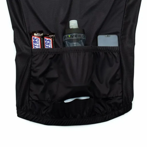 21Grams Men's Short Sleeve Cycling Jersey with Bib Shorts Summer Spandex Polyester Bike Clothing Suit 3D Pad Breathable Quick Dry Moisture Wicking Back Pocket Sports Red Black Yellow White