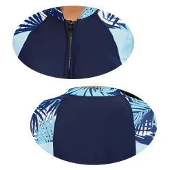 21Grams Women's Rash guard Swimsuit UV Sun Protection UPF50+ Lightweight Long Sleeve Bodysuit Bathing Suit Front Zip Boyleg Swimming Surfing Beach Water Sports Summer Spring Autumn / Fall