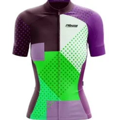21Grams Women's Short Sleeve Cycling Jersey Spandex Polyester Funny Bike Jersey Top Mountain Bike MTB Road Bike Cycling UV Resistant Breathable Quick Dry Sports Blue+Orange Sky Blue+White Green