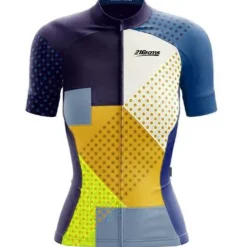 21Grams Women's Short Sleeve Cycling Jersey Spandex Polyester Funny Bike Jersey Top Mountain Bike MTB Road Bike Cycling UV Resistant Breathable Quick Dry Sports Blue+Orange Sky Blue+White Green