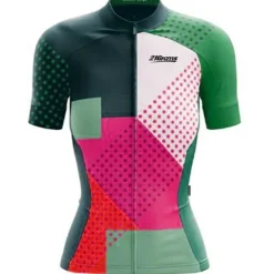 21Grams Women's Short Sleeve Cycling Jersey Spandex Polyester Funny Bike Jersey Top Mountain Bike MTB Road Bike Cycling UV Resistant Breathable Quick Dry Sports Blue+Orange Sky Blue+White Green