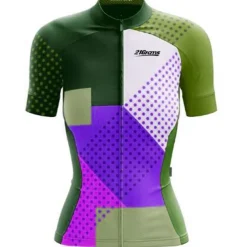 21Grams Women's Short Sleeve Cycling Jersey Spandex Polyester Funny Bike Jersey Top Mountain Bike MTB Road Bike Cycling UV Resistant Breathable Quick Dry Sports Blue+Orange Sky Blue+White Green