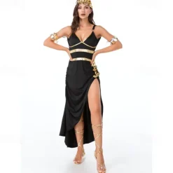 Greek Goddess Halloween Dress Cosplay Costume Carnival Costume Vintage Inspired Adults' Women's Carnival Masquerade Party Masquerade Easy Halloween Costumes Dress Up