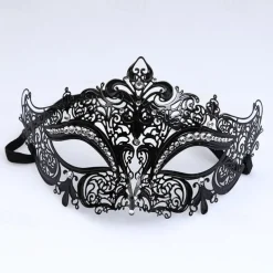Greek Goddess Roman Halloween Mask Venetian Mask Columbina Carnival Mask Metal Finish Sexy Costume Half Face Adults' Women's Halloween Carnival Mardi Gras Party Masquerade Carnival of Venice Easy