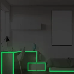 Green Light Blue Light Luminous Tape Self-Adhesive Fluorescent Tape Home Decoration Halloween Decoration Tap