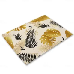 Green Placemats Heat Resistant Farmhouse Table Place Mat Stain Resistant Placemat, Placemat for Wedding Kitchen Dining Table Decoration Indoor Outdoor