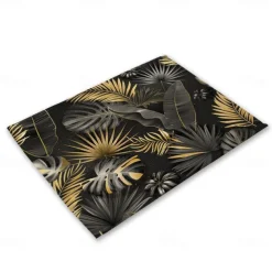 Green Placemats Heat Resistant Farmhouse Table Place Mat Stain Resistant Placemat, Placemat for Wedding Kitchen Dining Table Decoration Indoor Outdoor