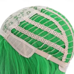 Green Wigs for Women 12'' Short Green Bob Wig with Bangs Natural Soft Green Wig for St Patricks Day Party BU239LGR Halloween Wigs St.Patrick's Day Wigs