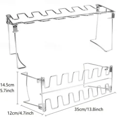 Grill Rack, Stainless Steel Rack Chicken Leg For Oven, Barbecue Tools, Kitchen Supplies