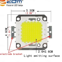 1Group 50W 4500LM LED Light Integrated Project-Light Lamp With 50W 1500mA 10C5B Led Constant Current Driver Power Source (DC 22-40V Output)