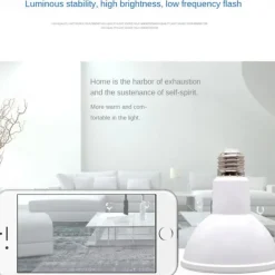 Grow Light Bulbs with COC Technology LED Grow Light Bulb E27 Bulb Full Spectrum 18W Grow Lamp (180 Watt Equivalent) with Optical Lens for High PPFD Perfect for Seeding and Growing of Indoor Plants