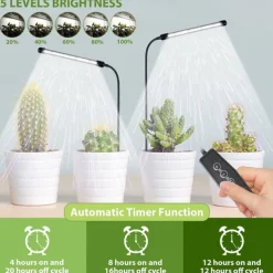 Grow Light USB Phytolamp for Plants Full Spectrum Dimmable 4/8/12H Timer Fitolamp Lights Home Flower Seedling Clip Phyto Lamp