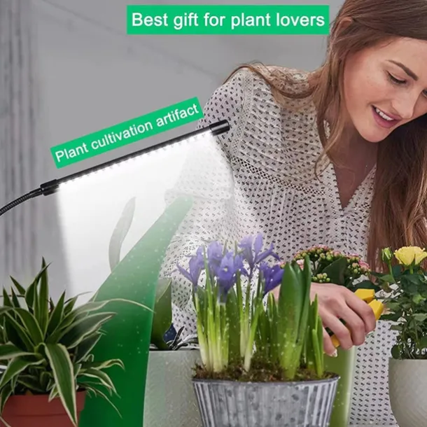 Grow Light USB Phytolamp for Plants Full Spectrum Dimmable 4/8/12H Timer Fitolamp Lights Home Flower Seedling Clip Phyto Lamp