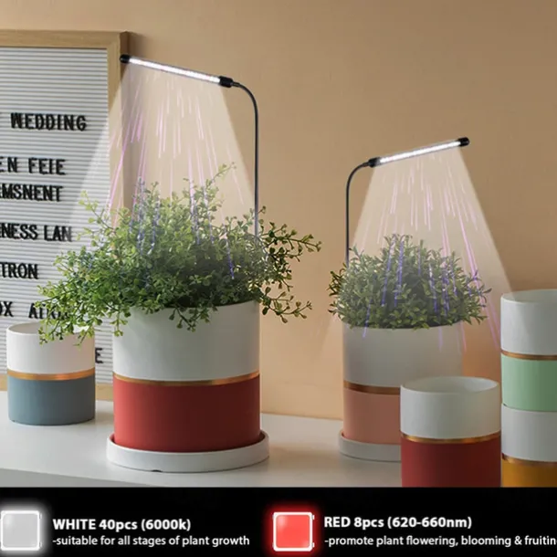 Grow Light USB Phytolamp for Plants Full Spectrum Dimmable 4/8/12H Timer Fitolamp Lights Home Flower Seedling Clip Phyto Lamp