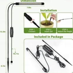 Grow Light USB Phytolamp for Plants Full Spectrum Dimmable 4/8/12H Timer Fitolamp Lights Home Flower Seedling Clip Phyto Lamp