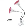 Grow Lights for Indoor Plants Full Spectrum Clip-on Gooseneck Grow Light 10W/20W Power Plant Light with Optical Lens for High PPFD