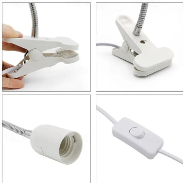 Grow Lights for Indoor Plants Full Spectrum Clip-on Gooseneck Grow Light 10W/20W Power Plant Light with Optical Lens for High PPFD