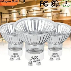 GU10 Halogen Bulb 35W 50W MR16 GU10 Base 220V Light Bulb Halogen Flood Light Bulbs Simulated Flame Lamp