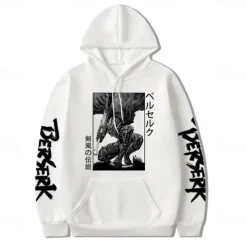 Guts Hoodie Print Front Pocket Graphic For Couple's Men's Women's Adults' Hot Stamping