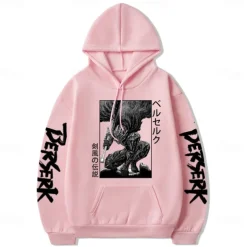 Guts Hoodie Print Front Pocket Graphic For Couple's Men's Women's Adults' Hot Stamping