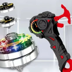 Gyro Toys Exploding Spinning Alloy Light Emitting Combat Gyro Spinning Ejection Versus Launch