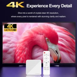 H96 Max H313 Android 14 4K Smart TV Box HD Original Cheapest Android 14 ATV Version Bluetooth Voice Remote WIFI 6 60fps Set Top Box