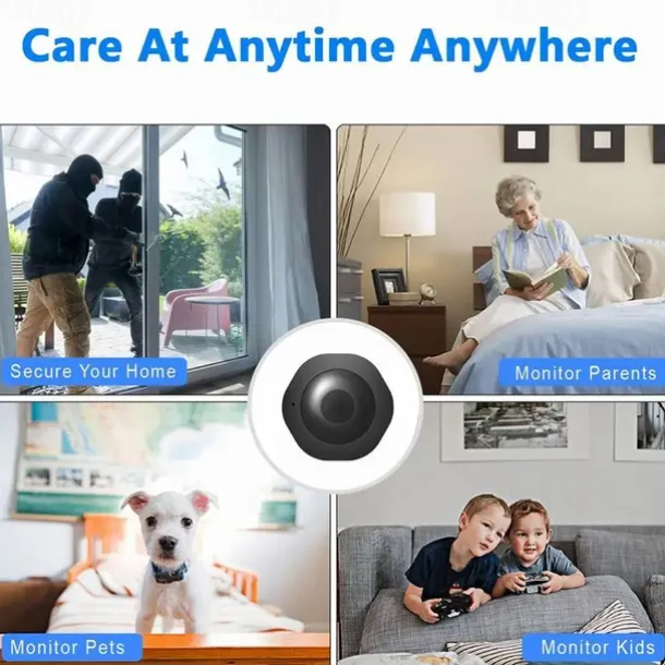 H6 Mini WiFi Camera 1080P HD Wireless Smart Home Device Cam Invisible Night Vision Motion Detection Remote Monitor Recorder