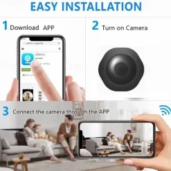 H6 Mini WiFi Camera 1080P HD Wireless Smart Home Device Cam Invisible Night Vision Motion Detection Remote Monitor Recorder