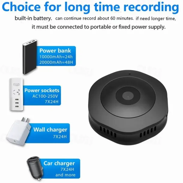 H6 Mini WiFi Camera 1080P HD Wireless Smart Home Device Cam Invisible Night Vision Motion Detection Remote Monitor Recorder