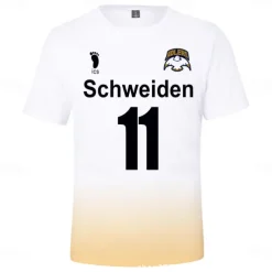 Haikyuu T-shirt Cartoon Back To School Print Harajuku Graphic Kawaii For Couple's Men's Women's Adults' Masquerade Back To School 3D Print Casual Daily Activewear