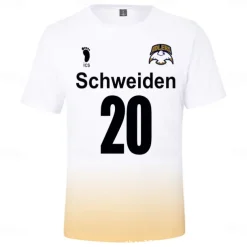 Haikyuu T-shirt Cartoon Back To School Print Harajuku Graphic Kawaii For Couple's Men's Women's Adults' Masquerade Back To School 3D Print Casual Daily Activewear