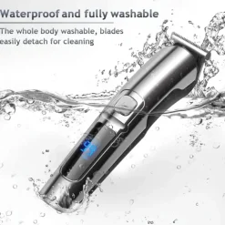 Hair Clipper Waterproof Beard Trimmer for Men - Includes Nose Hair Trimmer Body Shaver and Grooming Kit - Perfect Gift for Father's Day