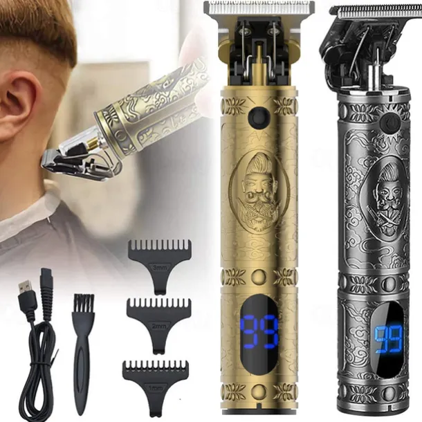 Hair Clippers For Men Hair Trimmer Zero Gapped Cordless Professional Haircut & Grooming Kit for Men Rechargeable LED Display