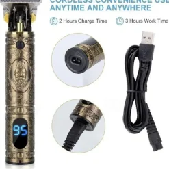 Hair Clippers For Men Hair Trimmer Zero Gapped Cordless Professional Haircut & Grooming Kit for Men Rechargeable LED Display