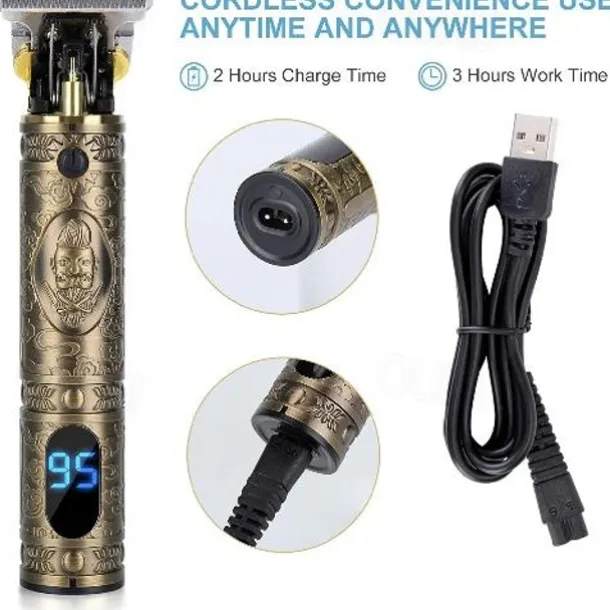 Hair Clippers For Men Hair Trimmer Zero Gapped Cordless Professional Haircut & Grooming Kit for Men Rechargeable LED Display