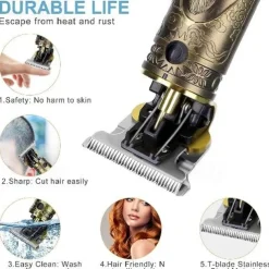 Hair Clippers For Men Hair Trimmer Zero Gapped Cordless Professional Haircut & Grooming Kit for Men Rechargeable LED Display