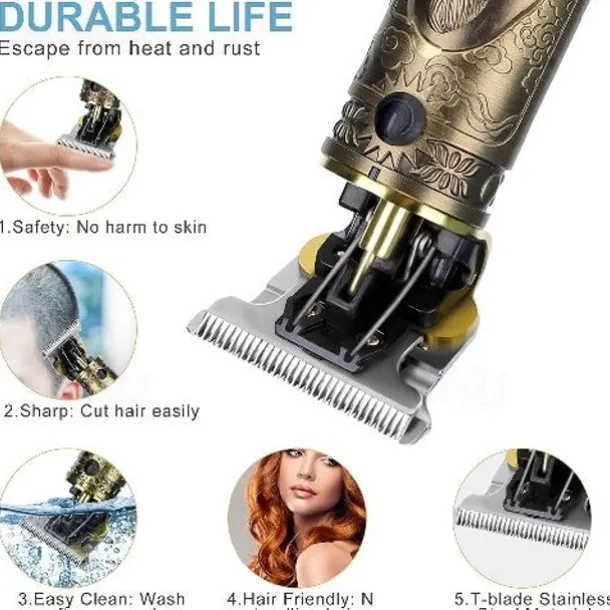 Hair Clippers For Men Hair Trimmer Zero Gapped Cordless Professional Haircut & Grooming Kit for Men Rechargeable LED Display