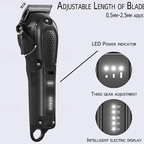 Hair Clippers for Men Hair Trimmer for Men Cordless Hair Clipper Beard Trimmer Barber Zero Gapped Hair Clippers with for Men Women Kids Clippers for Hair Cutting