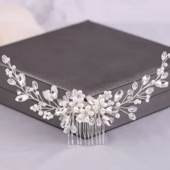 Hair Combs Headdress Hair Accessory Imitation Pearl Rhinestone Wedding Party / Evening Wedding Bridal With Faux Pearl Crystals / Rhinestones Headpiece Headwear