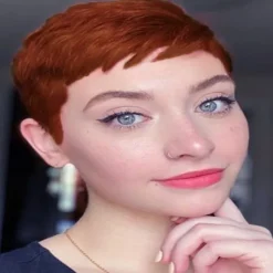 Hair Short Pixie Cut Hair Wig Synthetic Short Wigs for Black/White Women Short Haircut Wig Synthetic Hair