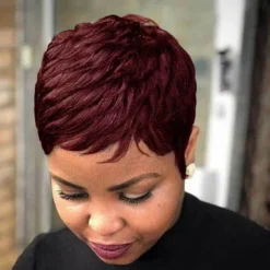 Hair Short Pixie Cut Hair Wig Synthetic Short Wigs for Black/White Women Short Haircut Wig Synthetic Hair