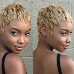 Hair Short Pixie Cut Hair Wig Synthetic Short Wigs for Black/White Women Short Haircut Wig Synthetic Hair