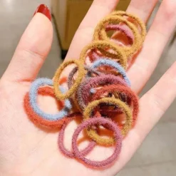 Hair Ties Hair Rubber Bands for Toddler Infants Kids Girls Thin Small Hair Elastics 100 Piece Pack