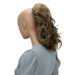 Hairpiece Ponytail Extensions Voluminous Wavy Blond Mix H136