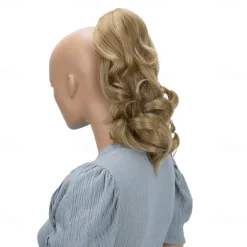 Hairpiece Ponytail Extensions Voluminous Wavy Blond Mix H136